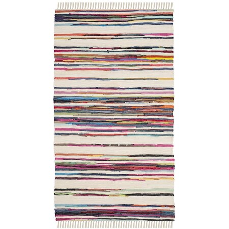 Safavieh Rag Rug Accent Area Rug Ivory & Multicolor - 2 ft.-6 in. x 4 ft. RAR126G-24